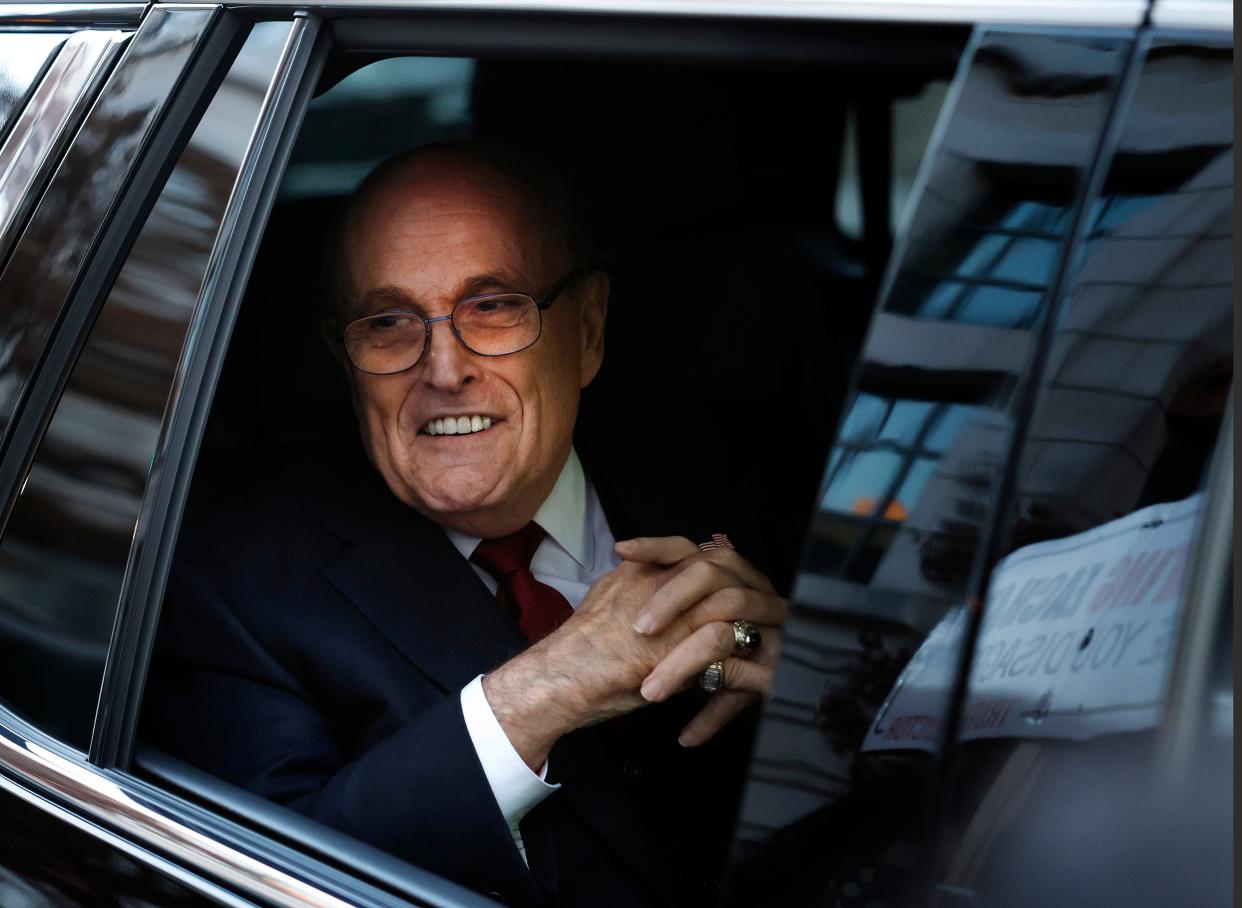 Former Trump attorney Rudy Giuliani, a former mayor of New York, declared bankruptcy after a jury ordered him to pay $148 million to two Georgia election workers he falsely accused of ballot fraud.