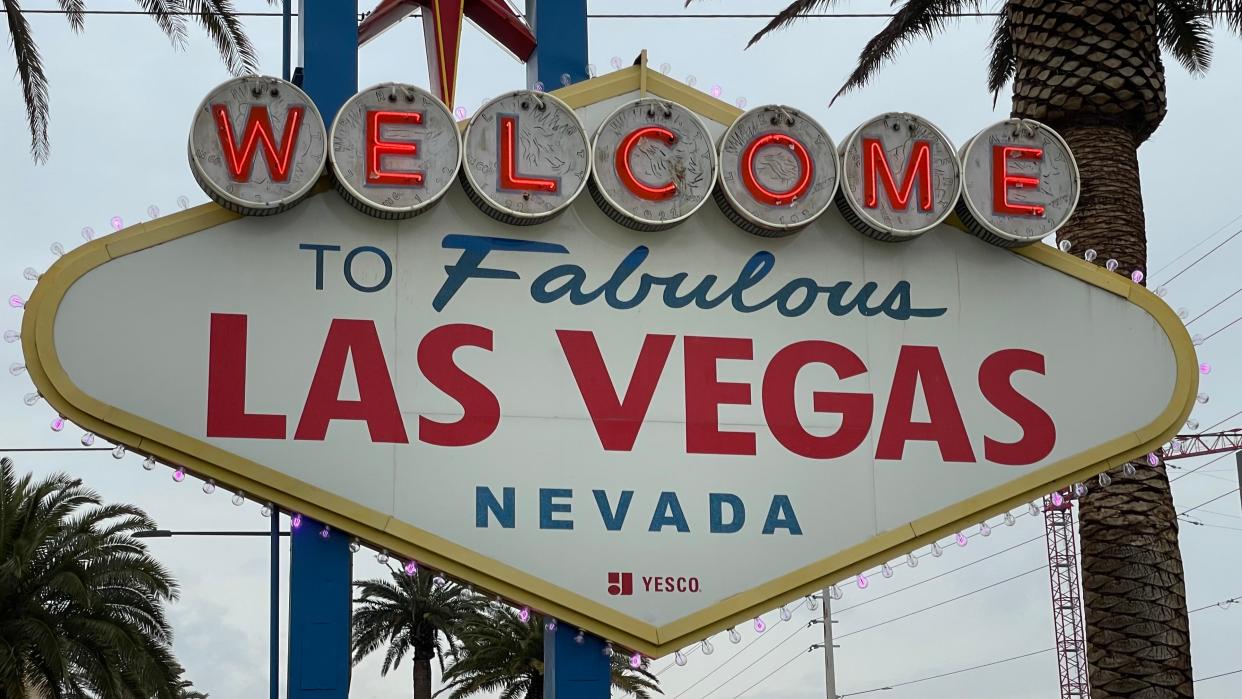 The "Welcome to Fabulous Las Vegas, Nevada" sign on Feb. 6, 2024.